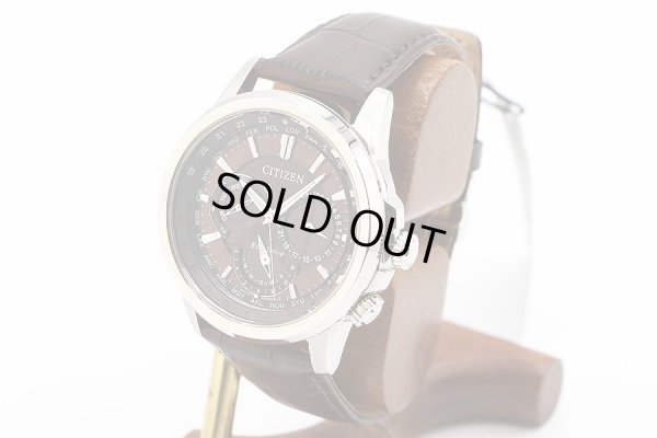 シチズン　エコドライブ　ＢＵ２０２０－２９Ｘ　茶文字盤　サイド