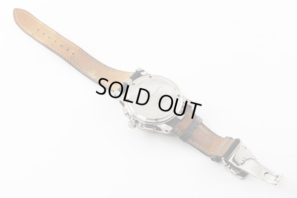 シチズン　カンパノラＣＴＹ５７－１０７１　ムーンフェイス銀文字盤（一部シェル）　革ベルト状態　裏面