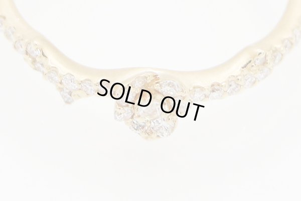 セイレーン　アズーロ K18 ダイアイリリング 0.15ct 0.01ct 1.90g　拡大