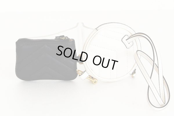 グッチ　GGマーモント コインケース＆キーケース 698787 2149 ブラック／ホワイト　裏面