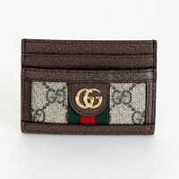 グッチ　オフィディア GGカードケース 523159 1147 ベージュ／エボニー