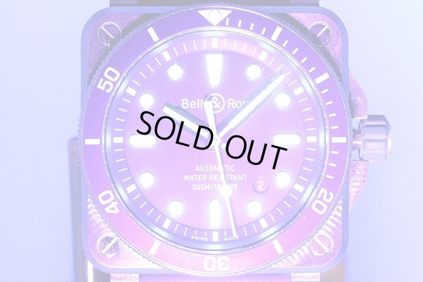 ベル＆ロス　アビエーション　ＢＲ０３－９２　ＤＩＶＥＲ　紺文字盤　ライト