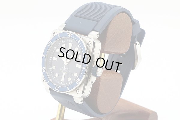 ベル＆ロス　アビエーション　ＢＲ０３－９２　ＤＩＶＥＲ　紺文字盤　サイド