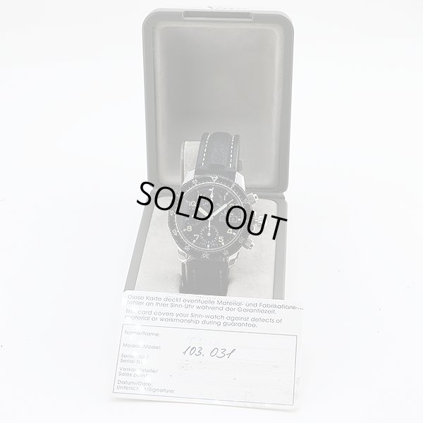 ジン　１０３　クロノグラフ　初期型　黒文字盤　箱・保証書