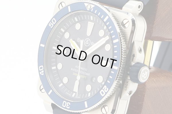 ベル＆ロス　アビエーション　ＢＲ０３－９２　ＤＩＶＥＲ　紺文字盤　サイド拡大