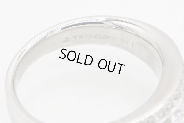 PT900 ダイアイリリング 0.70ct 9.90g　刻印(2)