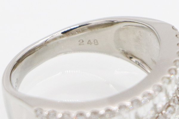 PT900 ダイアイリリング 2.48ct 9.10g　刻印(2)