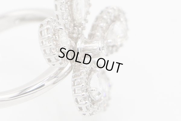 K18WG ダイアイリリング 0.55ct 0.77ct 6.00g　サイド拡大