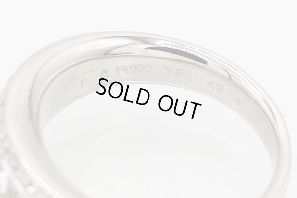 PT900 ダイアイリリング 0.70ct 9.90g　刻印