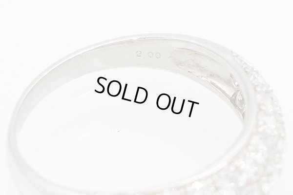 PT950 ダイアイリリング 2.00ct 5.30g　刻印(2)