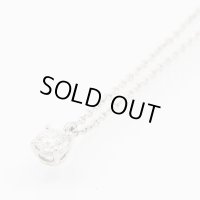 ティファニー　PT950 ソリティア　ダイアイリペンダントネックレス 0.33ct 2.60g
