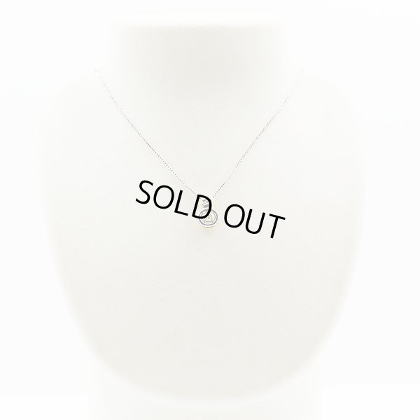 星の砂　PT900/K18 ダイアイリペンダントネックレス 0.51ct 7.10g　装着イメージ