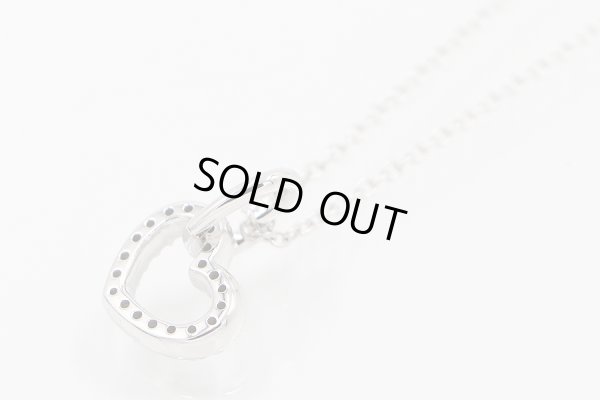 ポンテヴェキオ　K18WG ダイアイリペンダントネックレス 0.10ct 4.00g　裏面