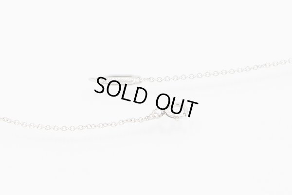 ティファニー　PT950 ソリティア　ダイアイリペンダントネックレス 0.33ct 2.60g　留め具外したイメージ