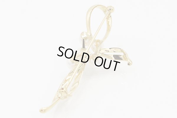 ミキモト K18 パール5Pイリブローチ 6.50g　裏面