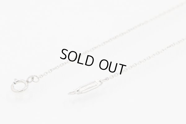 ティファニー　PT950 ソリティア　ダイアイリペンダントネックレス 0.33ct 2.60g　刻印