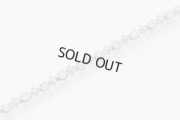 LINE　K18WG ダイアイリブレスレット 1.50ct 8.00g　拡大