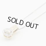 星の砂　PT900/K18 ダイアイリペンダントネックレス 0.51ct 7.10g