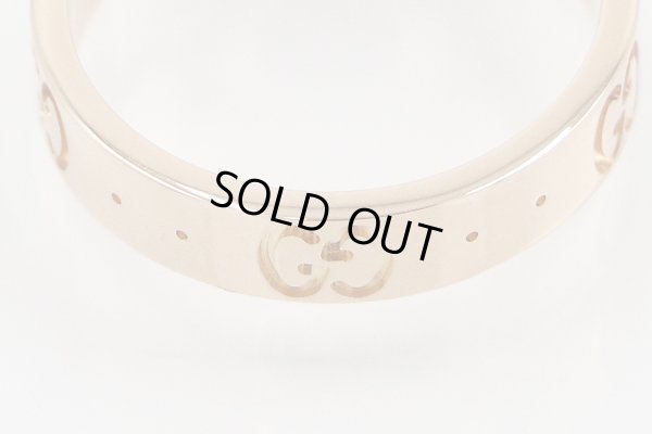 グッチ　750PG アイコンリング 3.60g　拡大