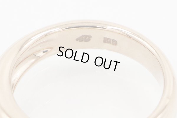 ４℃　K18PG ダイアイリリング 5.60g　刻印