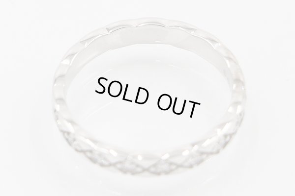 シャネル　750WG ココ クラッシュリング J11871 3.40g 　内側