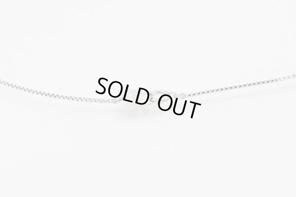 星の砂　PT900/K18 ダイアイリペンダントネックレス 0.51ct 7.10g　留め具