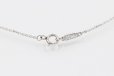 ティファニー　PT950 ソリティア　ダイアイリペンダントネックレス 0.33ct 2.60g　留め具