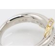 星の砂　PT900/K18 ダイアイリリング 0.43ct 12.70g　刻印(2)