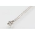 ティファニー　PT950 ソリティア　ダイアイリペンダントネックレス 0.33ct 2.60g　裏面