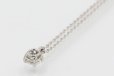 ティファニー　PT950 ソリティア　ダイアイリペンダントネックレス 0.33ct 2.60g　裏面