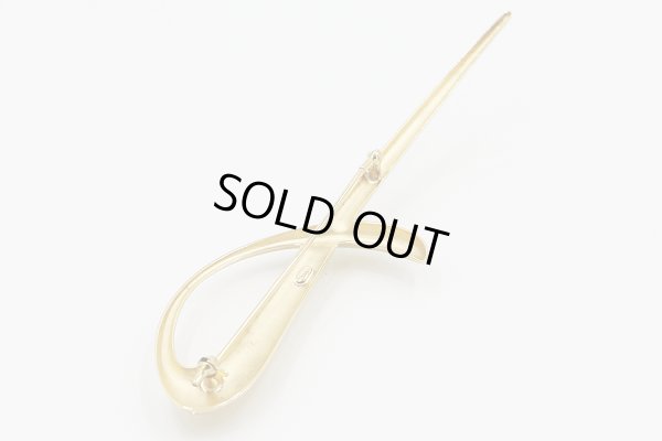 ミキモト K18 ブローチ 12.20g　裏面