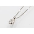 ヴァンドーム　PT850/950 ダイアイリペンダントネックレス 0.27ct 2.80g　裏面