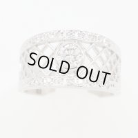 イヴ・サンローラン　PT900 ダイアイリリング 0.39ct 0.15ct 8.00g
