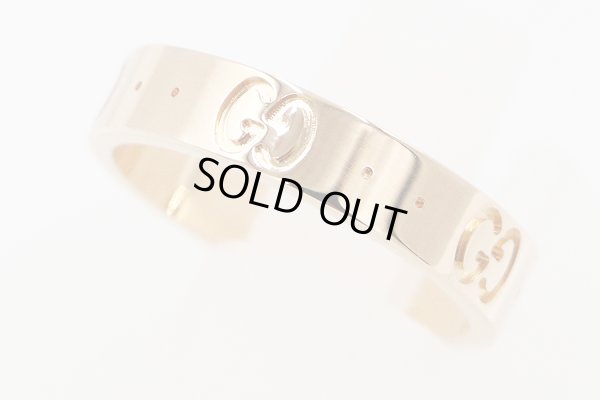 グッチ　750PG アイコンリング 3.60g　サイド