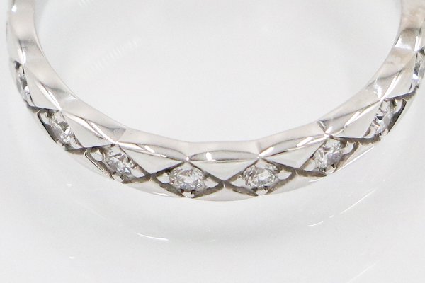 シャネル　750WG ココ クラッシュリング J11871 3.40g 　拡大