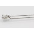 ヴァンドーム　PT850/950 ダイアイリペンダントネックレス 0.27ct 2.80g　サイド
