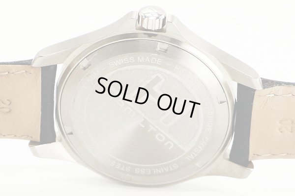 ハミルトン　カーキ　デイデイト　Ｈ６４４５１０　ガンメタル文字盤　裏面拡大