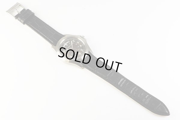 ハミルトン　カーキ　デイデイト　Ｈ６４４５１０　ガンメタル文字盤　革ベルト状態　表面