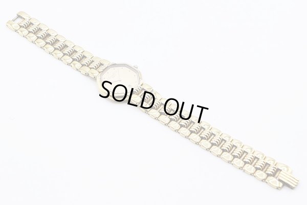 ディオール　スゥィング　オクタゴン　Ｄ４８－１５３　金色文字盤　ブレス状態　表面