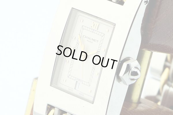 ショーメ　スティールドショーメ　２２０３　Ｗ０１７３０　ベージュ文字盤　サイド拡大