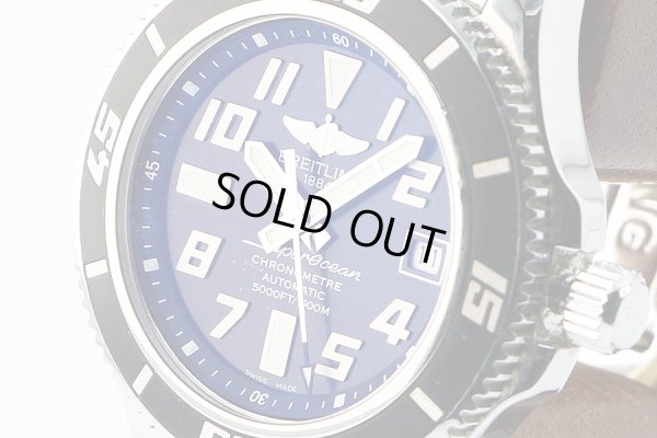 ブライトリング　スーパーオーシャンII４２　Ａ１７３６４　黒文字盤　サイド拡大