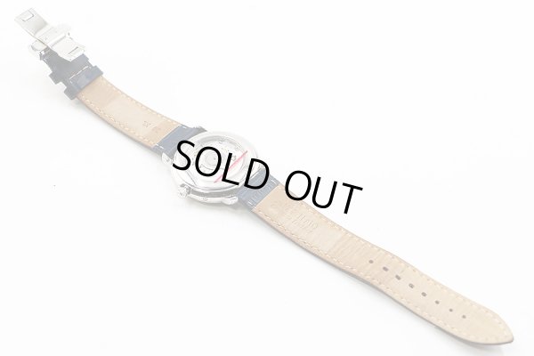 モーリス・ラクロア　レ・カランドリエ　ＰＴ６１６８　銀文字盤　革ベルト状態　裏面