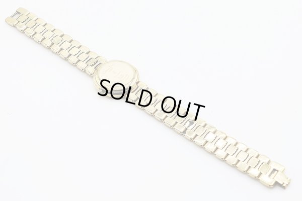 ディオール　スゥィング　オクタゴン　Ｄ４８－１５３　金色文字盤　ブレス状態　裏面