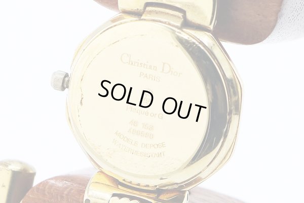 ディオール　スゥィング　オクタゴン　Ｄ４８－１５３　金色文字盤　裏面拡大