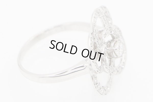 K18WG ダイアイリリング 0.75ct 4.90g