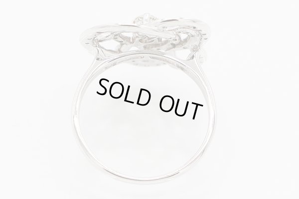 K18WG ダイアイリリング 0.75ct 4.90g　内側