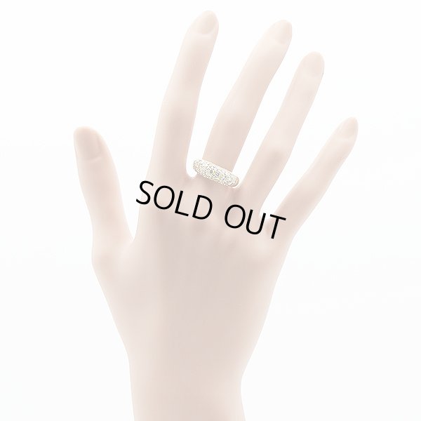 K18 ダイアイリリング 1.35ct 4.30g　装着イメージ