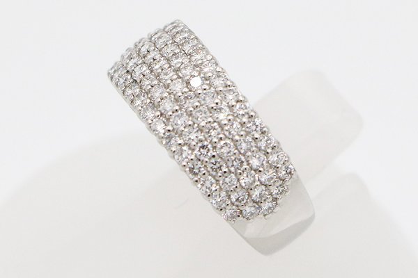 PT900 ダイアイリリング 1.05ct 6.60g　サイド