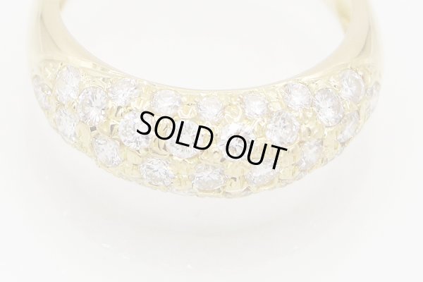 K18 ダイアイリリング 1.35ct 4.30g　拡大