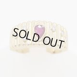 K18 ルビーダイアイリリング 0.59ct 0.20ct 9.30g